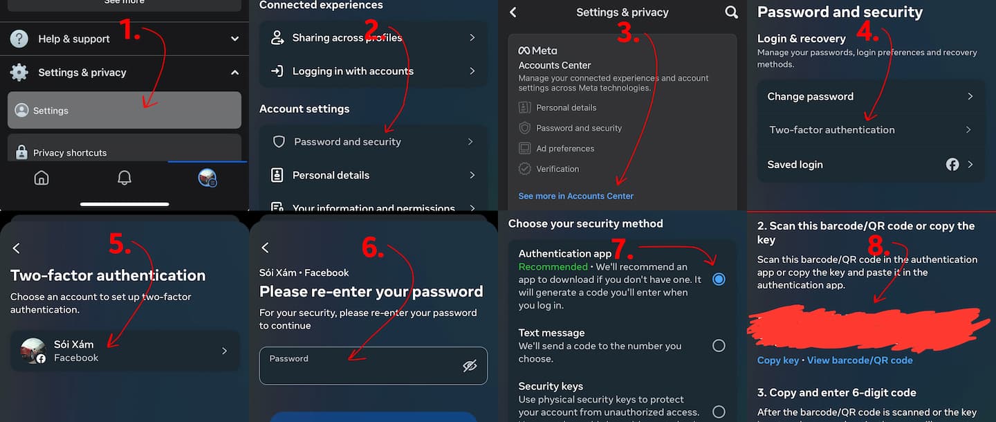 two-factor authentication guide facebook app